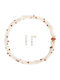 Margaritari Set with Necklace & Earrings from Gold 18K with Stones and Pearls