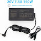 Asus Laptop Charger 150W 20V 7.5A with Detachable Power Cord