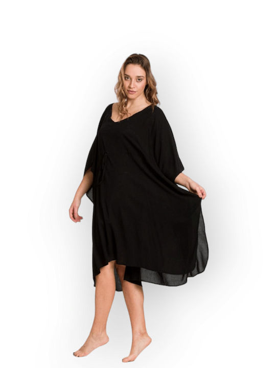 Rima Beachwear Γυναικείο Καφτάνι Παραλίας Μαύρο