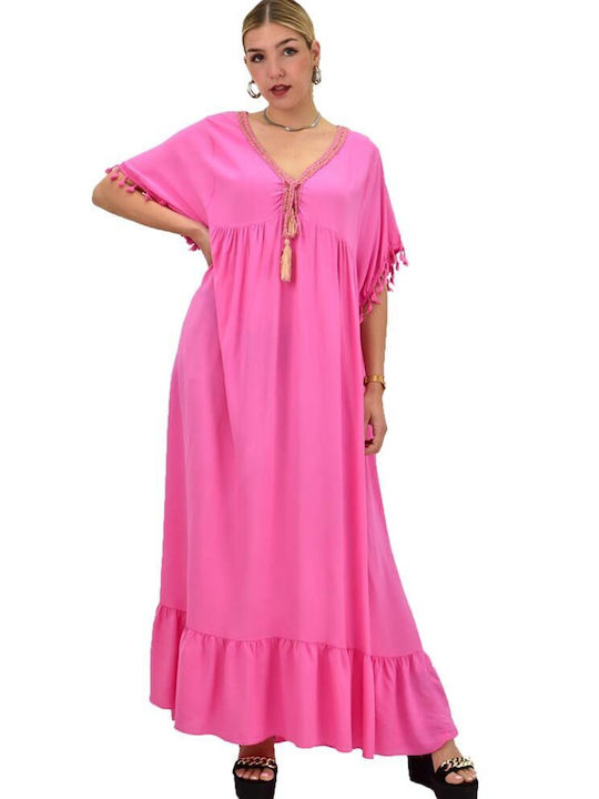 Potre Women's Mini Caftan Beachwear Pink