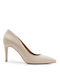 Rolling Steps Shoes Leather Beige Heels