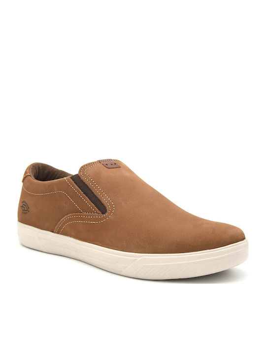 Δερμάτινα Ανδρικά Loafers σε Καφέ Χρώμα