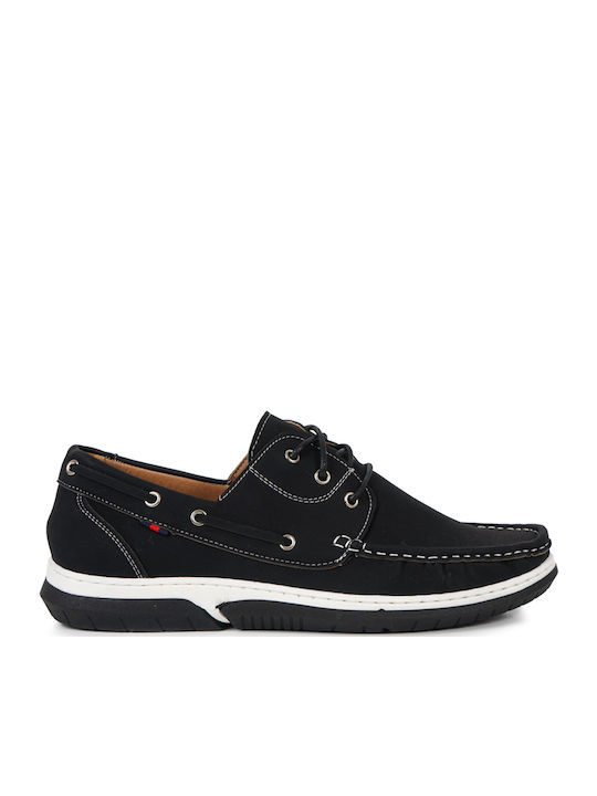 Wildleder Herren Mokassins in Schwarz Farbe