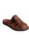 Herrensandalen in Tabac Braun Farbe