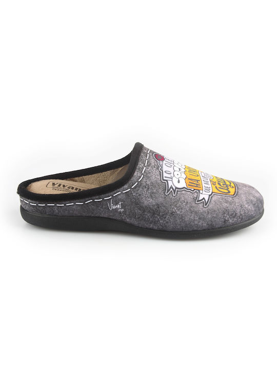 Fshoes Men's Slipper Gray