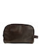 Toiletry Bag in Brown color 24cm