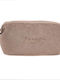 Amaryllis Slippers Toiletry Bag in Brown color 25cm