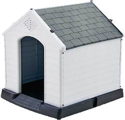 Căsuță Pentru Câine Din Plastic Gri 88x79x82cm