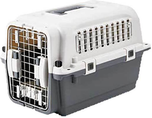 Gray Dog Transport Cage 50x33x33cm