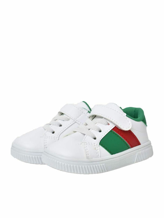 Potre Παιδικά Sneakers με Σκρατς Λευκά