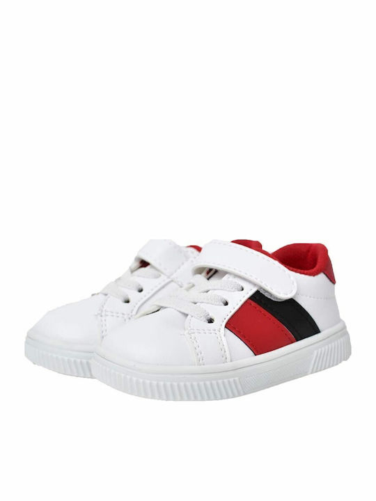 Potre Παιδικά Sneakers με Σκρατς Λευκά