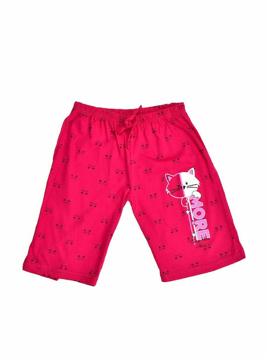 Kids' Shorts/Bermudas Fabric Fuchsia