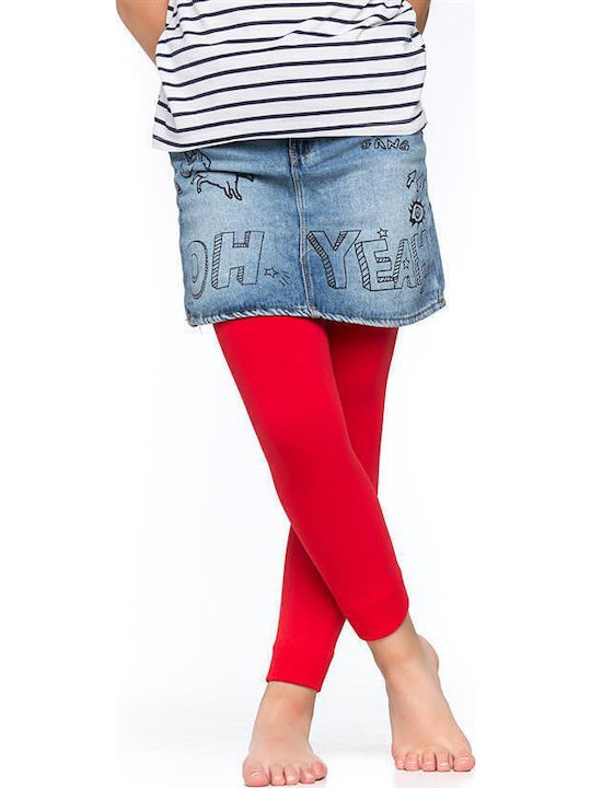 Inizio Kinder Leggings Lang Rot