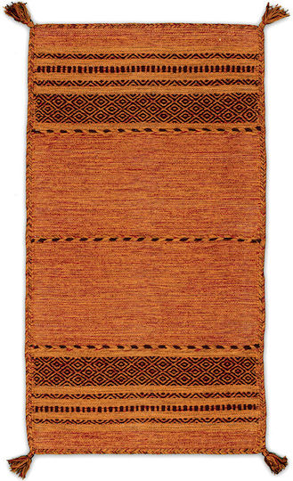 Koulis Carpets Σετ Καλοκαιρινά Χαλιά Κρεβατοκάμαρας Βαμβακερά Πορτοκαλί 0018-00009-070 3τμχ