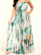 Women's Strapless One-piece Suit Multicolored