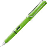 Lamy Safari Writing Pen Extra Fine Green made of Plastic with Blue και Green Ink