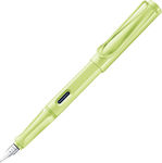 Lamy Safari Writing Pen Fine Green made of Plastic with Blue Ink