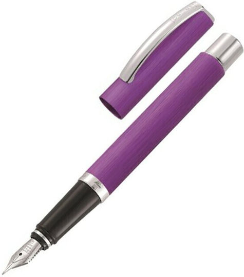 Online Writing Pen Medium 0.8mm Purple with Blue Ink