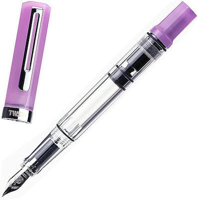 Twsbi Writing Pen Fine Purple made of Plastic with Purple Ink