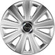 Versaco Σετ Τάσια Αυτοκινήτου Aviator Carbon RC με Σήμα Opel 4τμχ 15" Ασημί/Ασημί