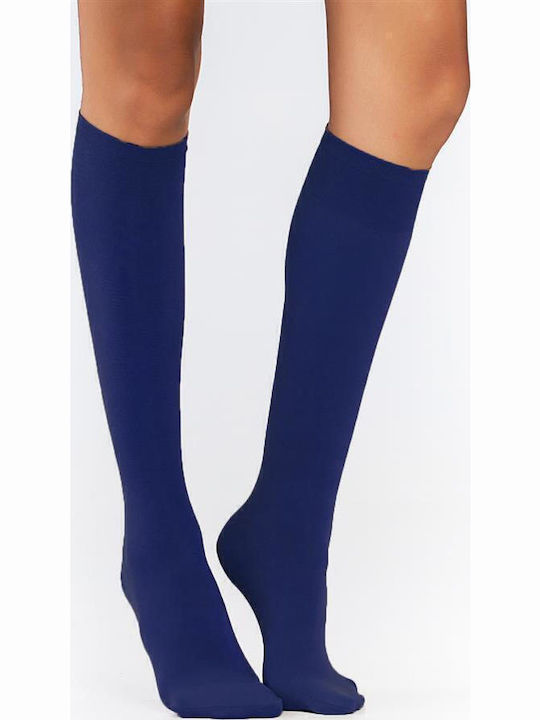 Inizio SENTO Women's Socks Opaque 100 Den Blue