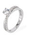 Tasoulis Jewellery Collection Μονόπετρο από Λευκόχρυσο 14K