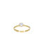 Mentzos Single Stone from Gold 14K