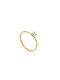 Mentzos Single Stone from Gold 14K