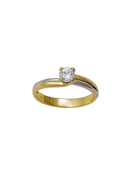 Kontopoulos Single Stone from Gold 14K