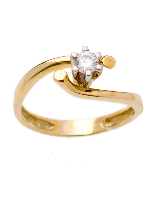 Kontopoulos Single Stone from Gold 14K