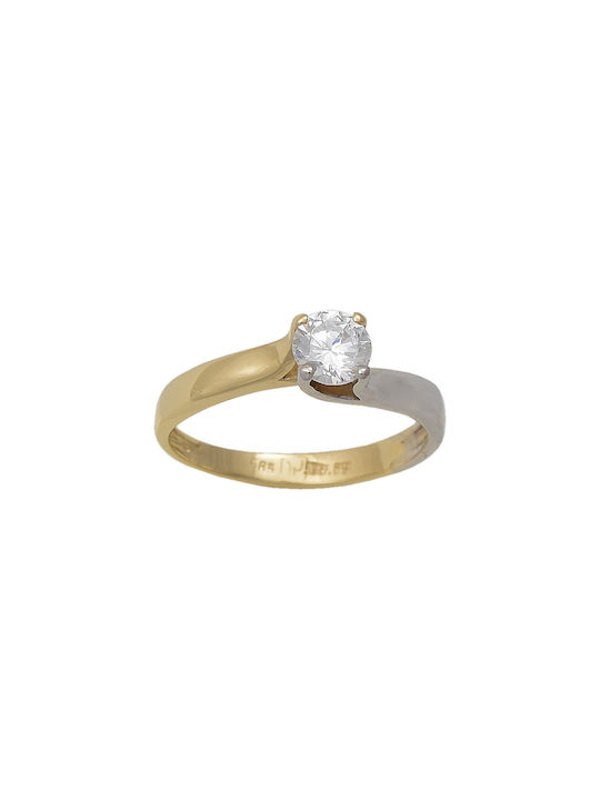 Kontopoulos Single Stone from Gold 14K