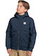 Kids' Casual Jacket Short with Hood Navy Blue