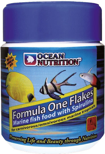 Ocean Nutrition Formula One Tropical Fish Food Flakes with Spirulina 71gr