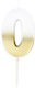 Ginger Ray Geburtstagskerze Nummer "0" in Gold Farbe MIX-216