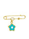 Xryseio Kinder Sicherheitsnadel aus Gold 14K