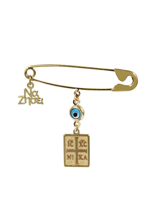 Roloi Kaliamanis Child Safety Pin made of Gold 9K