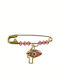 Roloi Kaliamanis Child Safety Pin made of Gold 9K with Cross for Girl