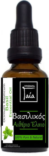 Gaia Products Αιθέριο Έλαιο Βασιλικός με Σταγονόμετρο 5ml