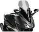 Puig V-Tech Touring Motorcycle Windshield & Windscreen Tinted Visor for Honda Forza 125 20679H