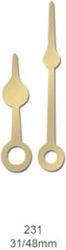 Art & Colour Clock Mechanism in Gold Color