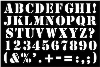 Artemio Stencil Letters