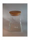 Karvounis General Use Glass Jar with Airtight Lid Transparent 950ml 1 Piece