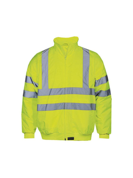 Keya Reflective Work Jacket Yellow