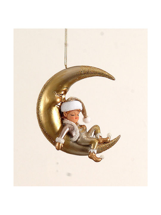 Ornament suspendat Luna Auriu