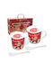Chengxin Set Weihnachtliche Tassen Mehrfarbig Weihnachtliche Tassen Mehrfarbig 2Stück in Geschenkbox