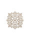 Atmosphera Snowflake Weihnachtliches Tischset Kunststoff Nivádes 41.5x38x38x38cm