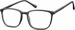 Sunoptic Plastic Eyeglass Frame Black CP128