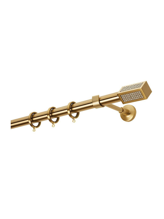 Zogometal Metallic Curtain Pole E4139 Single Φ25mm 40cm Gold