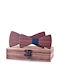 Legend Accessories Wooden Bow Tie Set with Kids Bow Tie Blue Legend