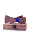 Legend Accessories Wooden Bow Tie Set with Kids Bow Tie Blue Legend